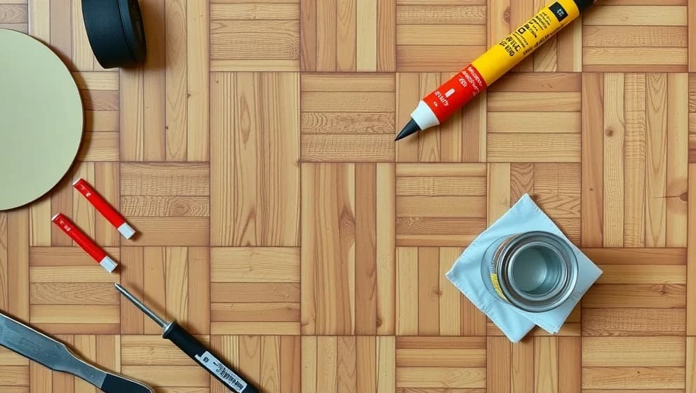 Laga parkettgolv själv med Biltema